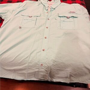 Columbia Men's Aqua Button-Down Shirt